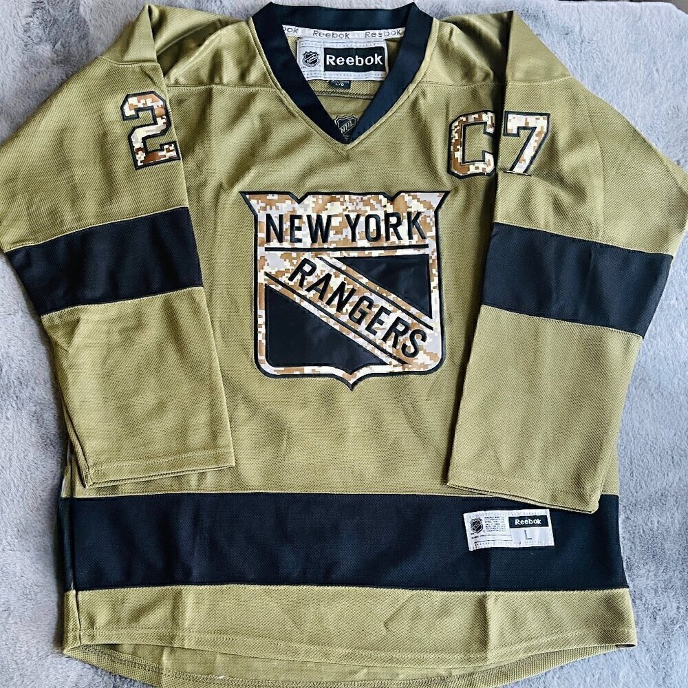 Reebok New York Rangers McDonagh veterans day Jersey multiple sizes